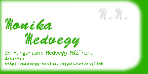 monika medvegy business card